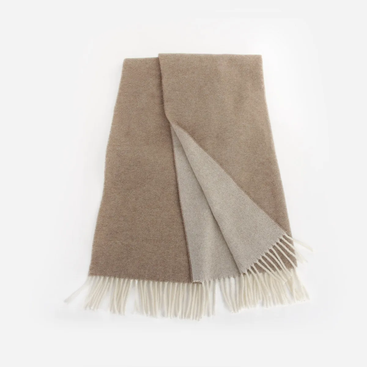 The ReSpun Scarf Taupe sold by Poppy Barley