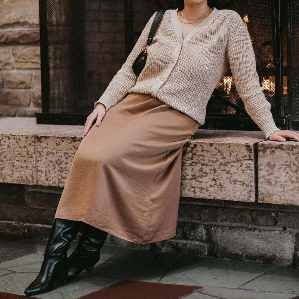 The Novel Cardigan Oatmeal sold by Poppy Barley product image thumbnail 4