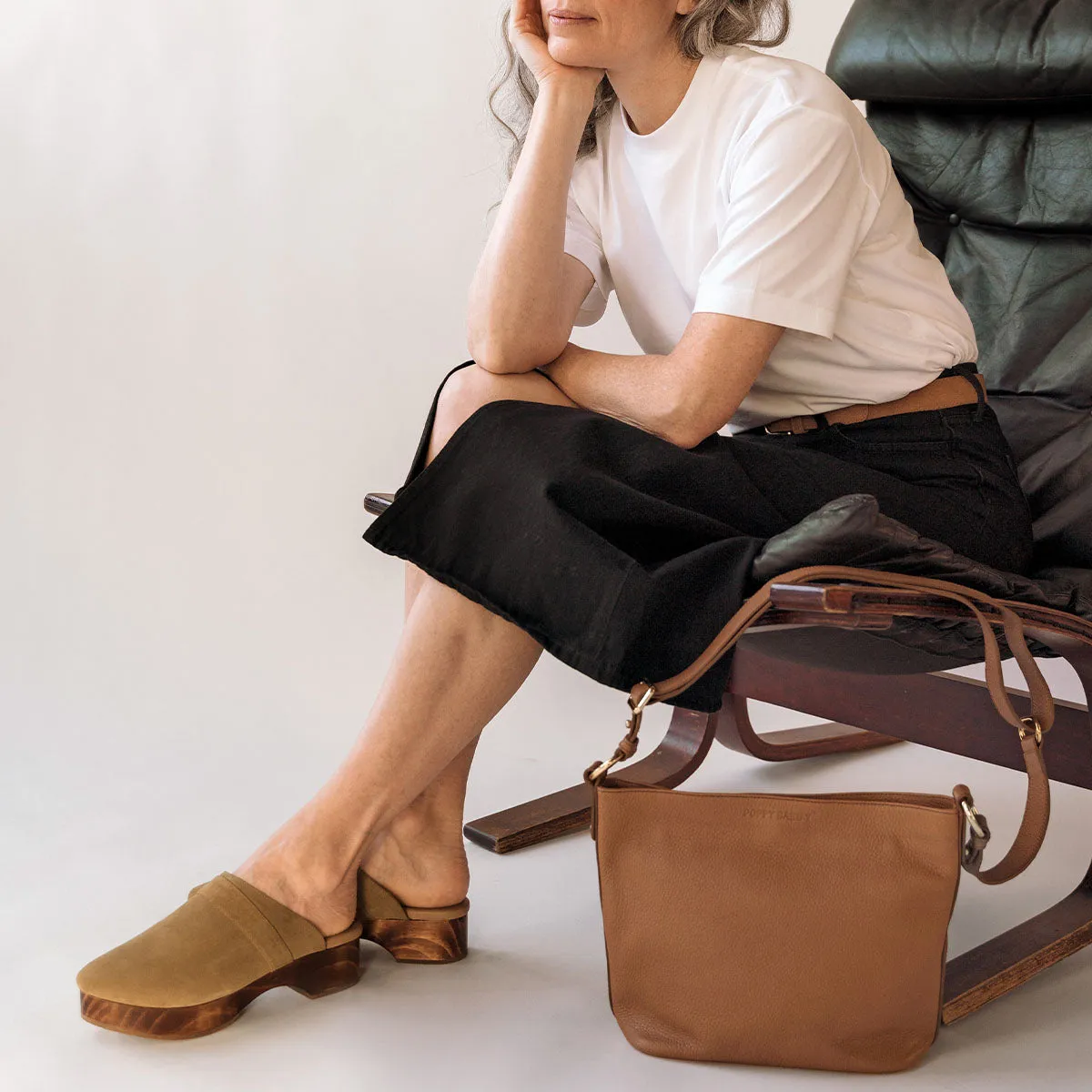 The Right Size Tote Almond Pebble sold by Poppy Barley product image thumbnail 4