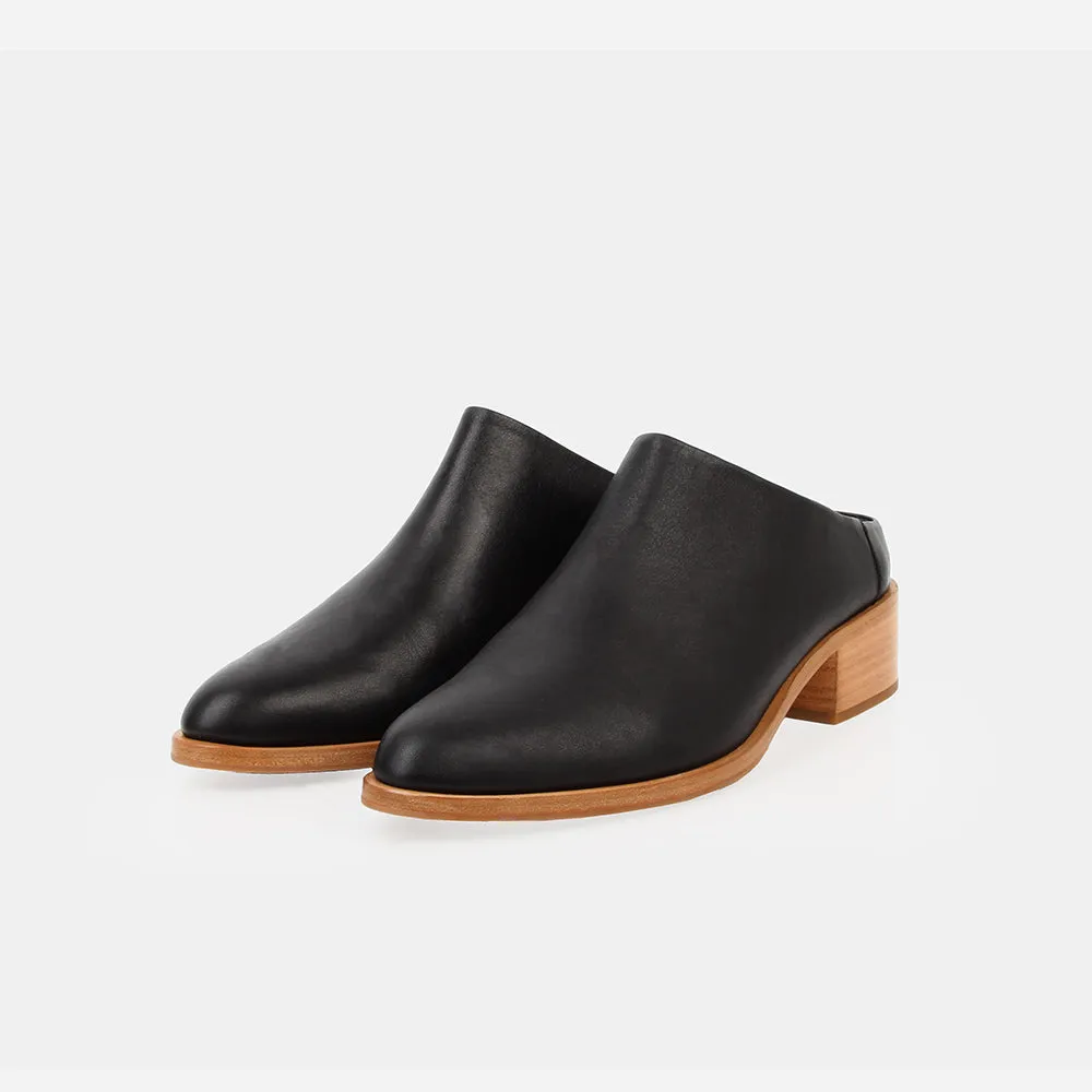 The Low Down Heeled Mule Black sold by Poppy Barley product image thumbnail 5
