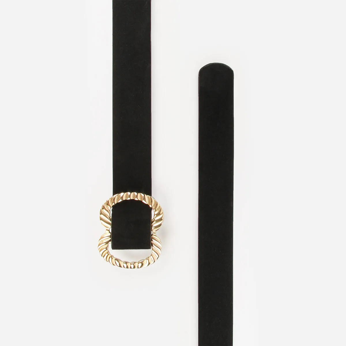 The Infinite Belt Gold Black Suede sold by Poppy Barley product image thumbnail 3