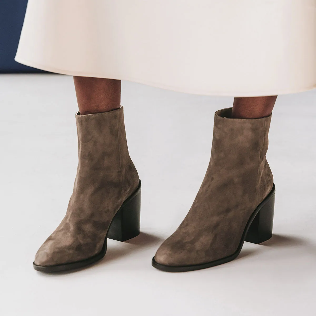 The High Street Ankle Boot Ash Brown Suede sold by Poppy Barley product image thumbnail 2