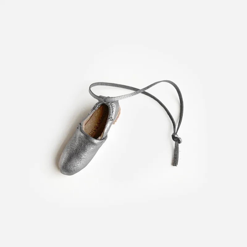 The Mini At-Leisure Slip-On Ornament Silver sold by Poppy Barley