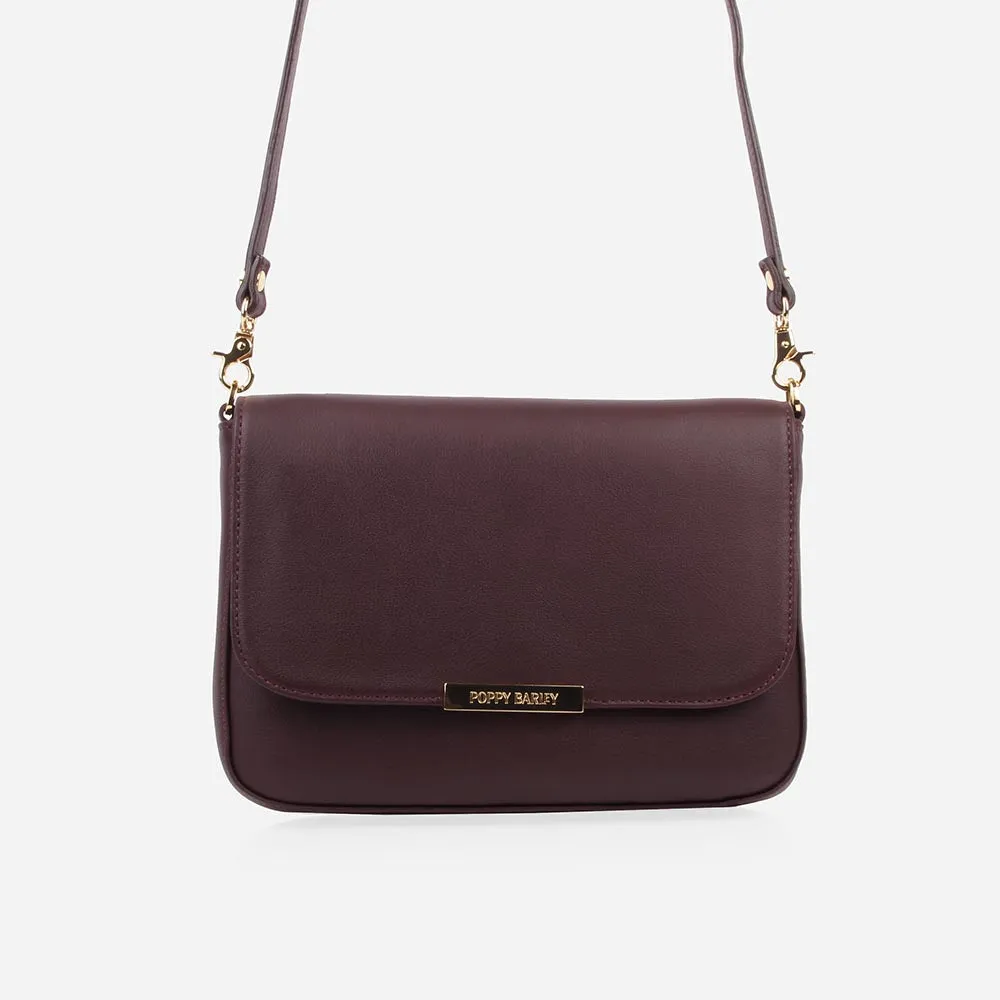 The Medium Day To Night Bag Plum sold by Poppy Barley