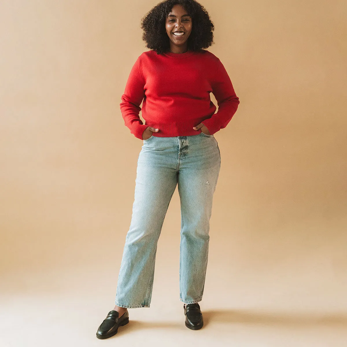 The Core Crewneck Crimson sold by Poppy Barley product image thumbnail 4