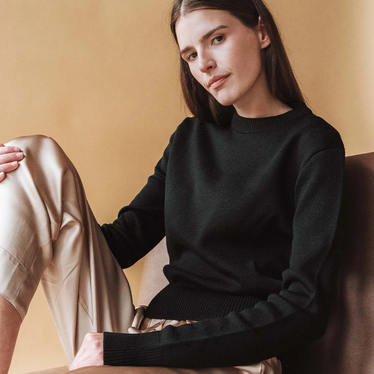 The Core Crewneck Black sold by Poppy Barley