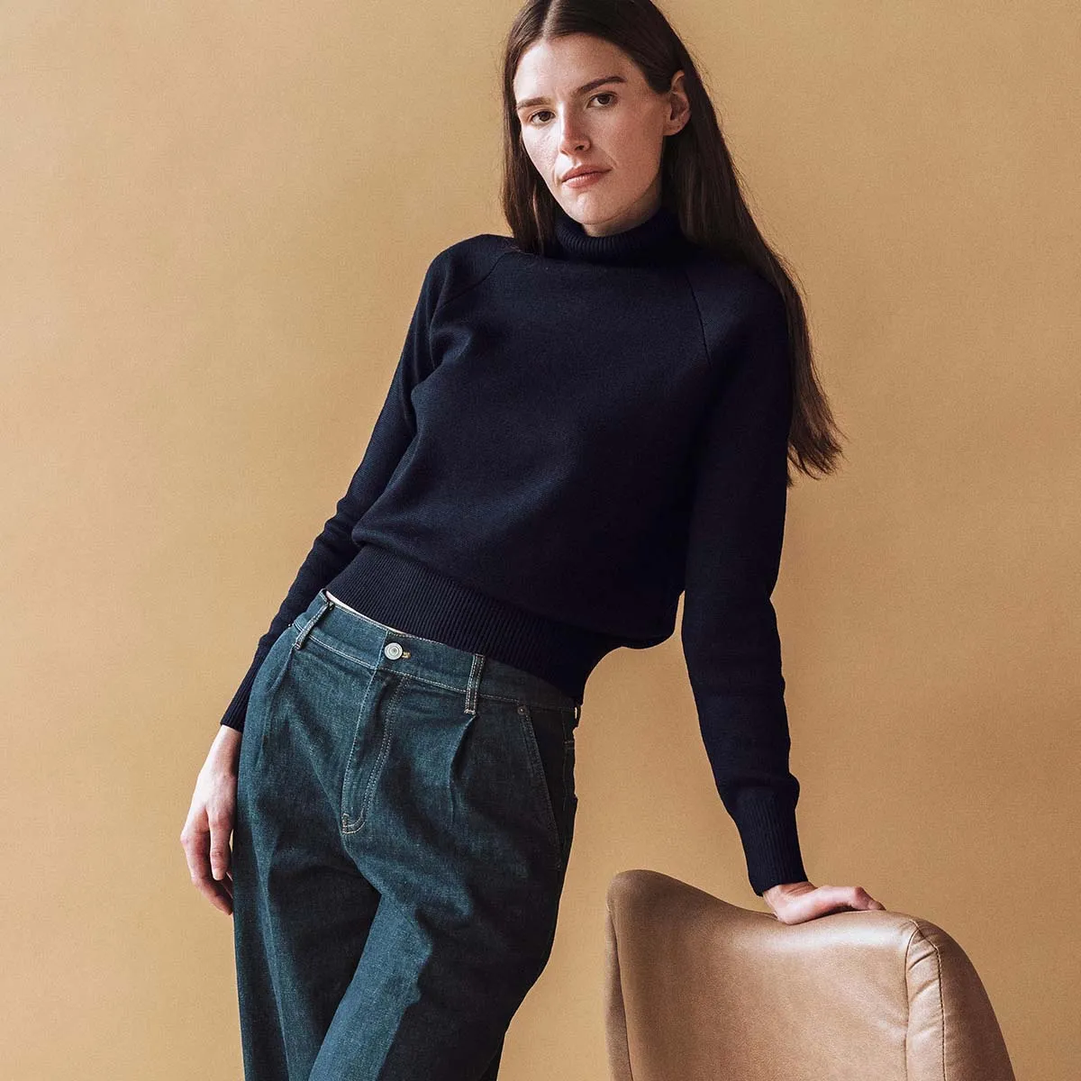 The Go-To Turtleneck Midnight sold by Poppy Barley product image thumbnail 3