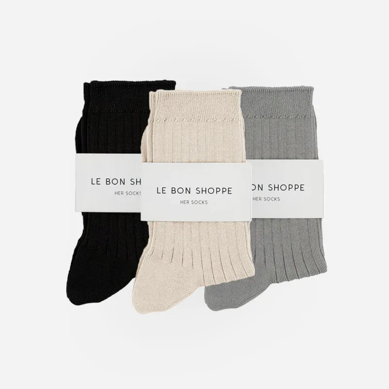 Le Bon Shoppe Her Socks Neutrals Kit sold by Poppy Barley