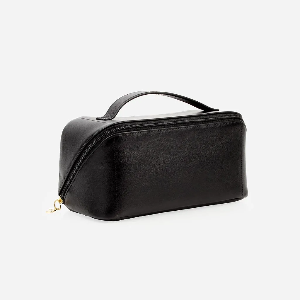 The Cosmetic Case Large Black sold by Poppy Barley