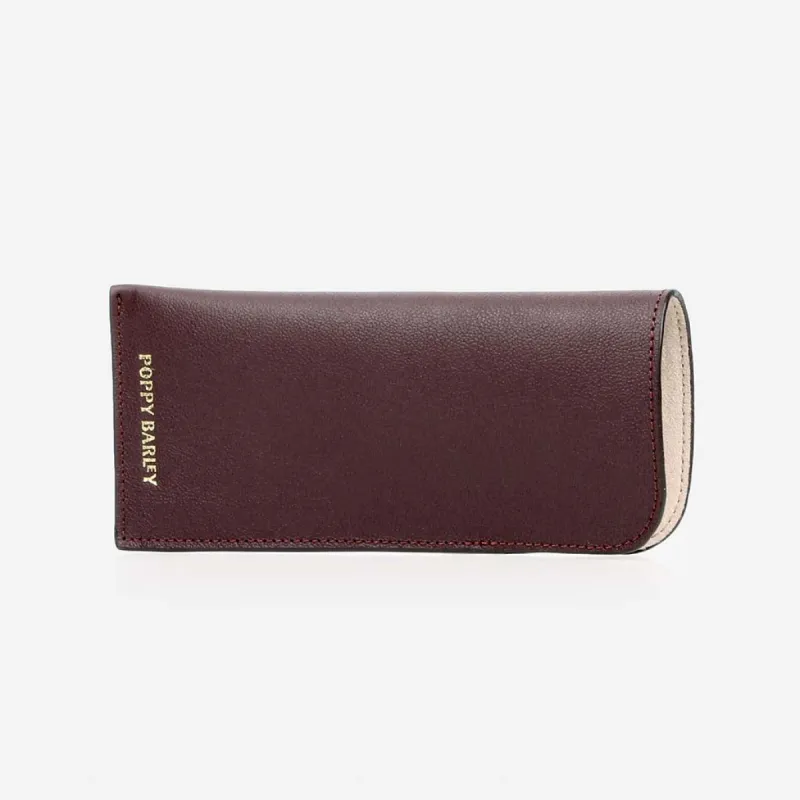 The Sunglasses Sleeve Aubergine sold by Poppy Barley