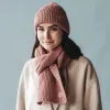 The Sauna Beanie and Scarf Wild Rose Set sold by Poppy Barley