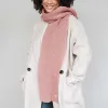 The Sauna Beanie and Scarf Wild Rose Set sold by Poppy Barley