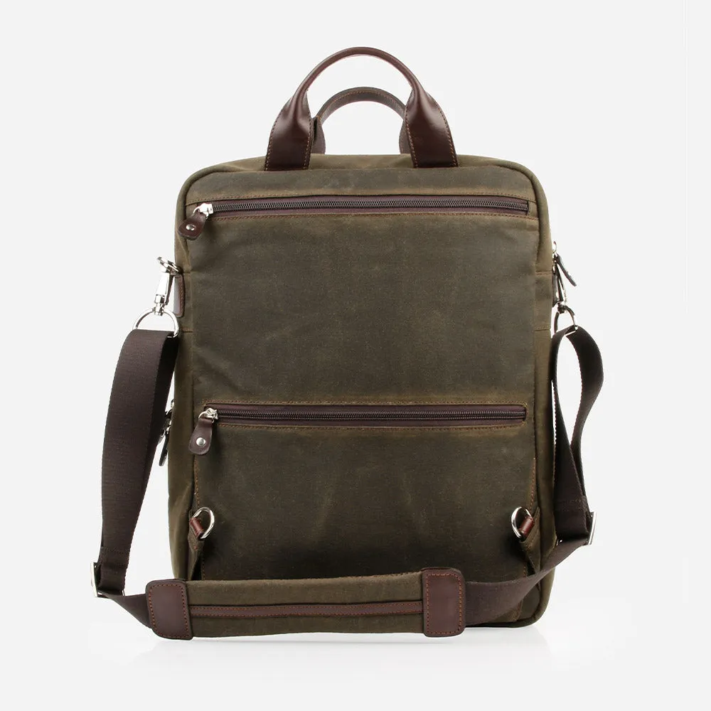 The Backpack Olive Canvas sold by Poppy Barley product image thumbnail 5