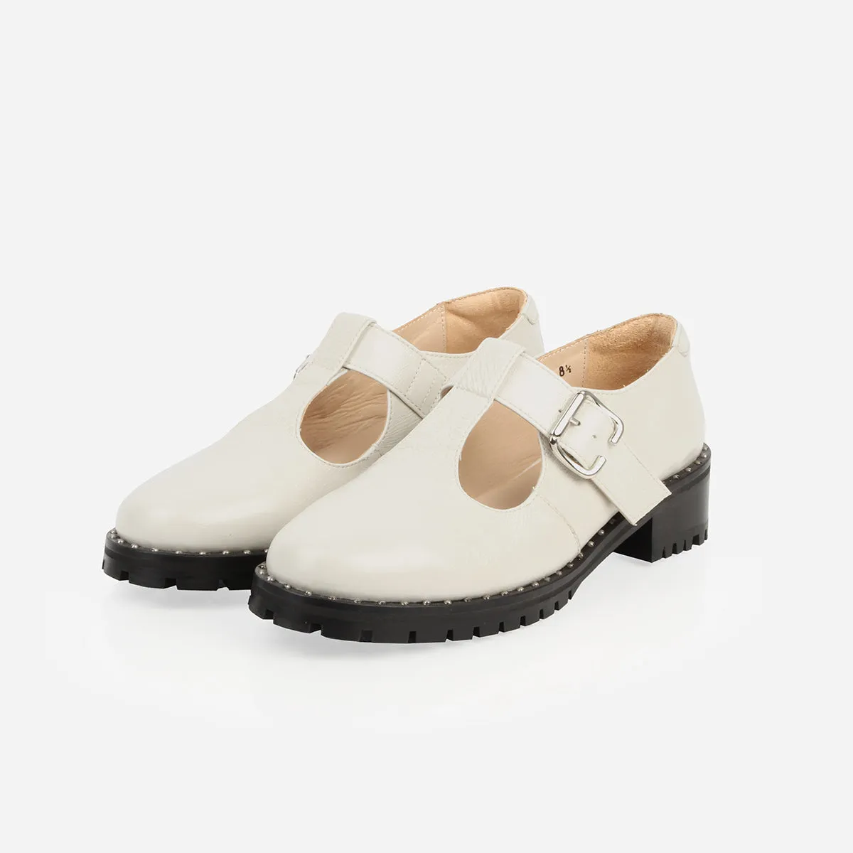 The Academy Mary Jane White Crinkle Patent sold by Poppy Barley product image thumbnail 3