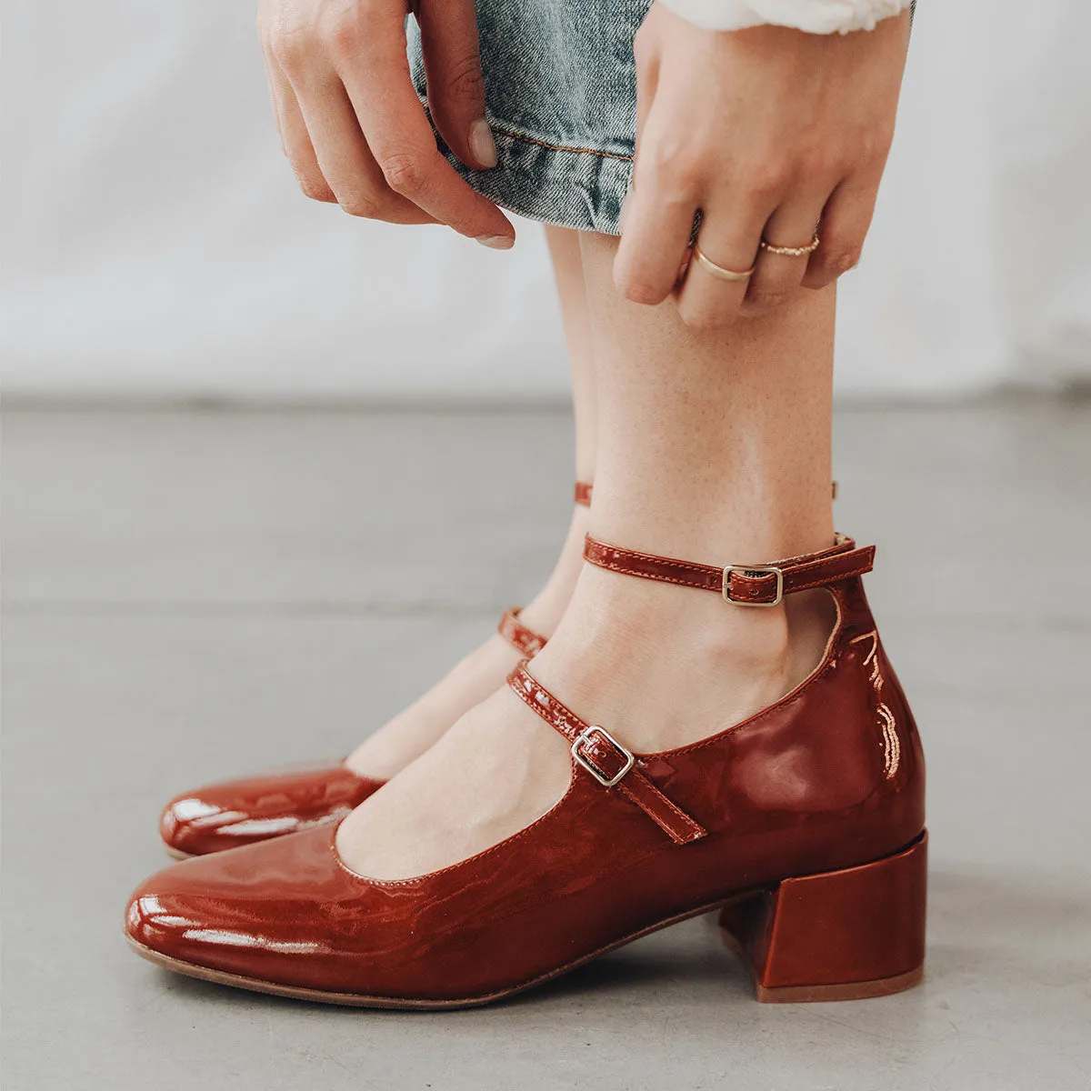 The Camille Mary Jane Riding Brown sold by Poppy Barley product image thumbnail 2