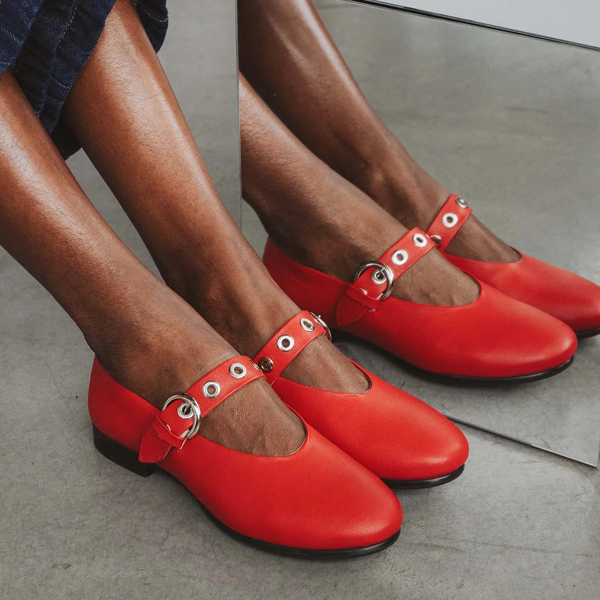 The BLVD Mary Jane Racing Red sold by Poppy Barley product image thumbnail 4