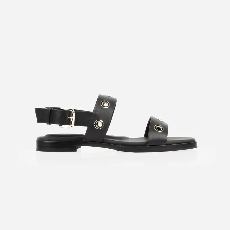 The Riviera Sandal Black sold by Poppy Barley