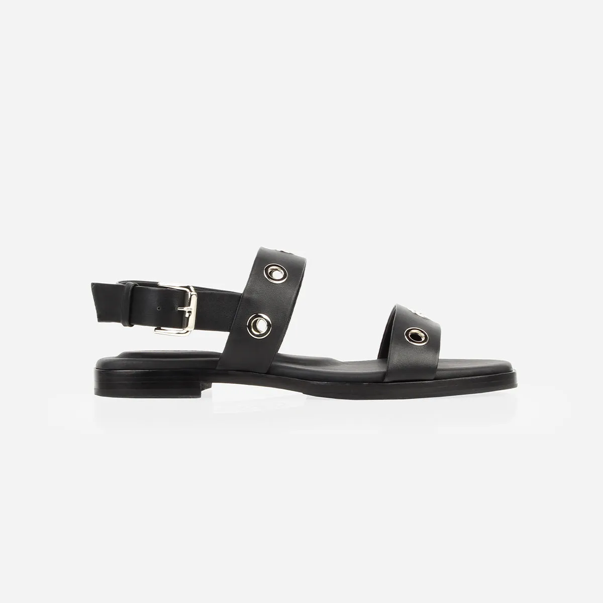 The Riviera Sandal Black sold by Poppy Barley