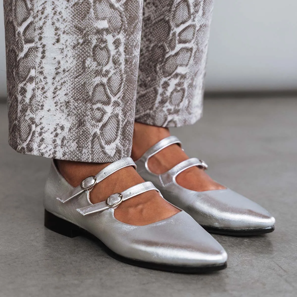 The Editorial Mary Jane Silver sold by Poppy Barley product image thumbnail 3