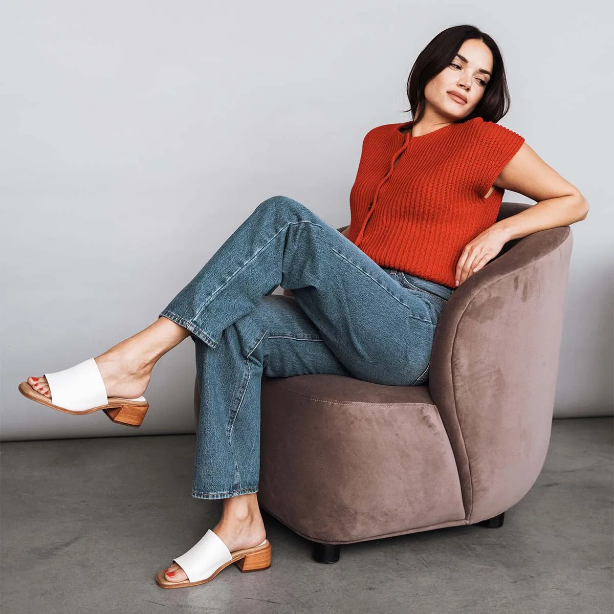 The Spritz Heeled Sandal Panna Cotta sold by Poppy Barley product image thumbnail 2