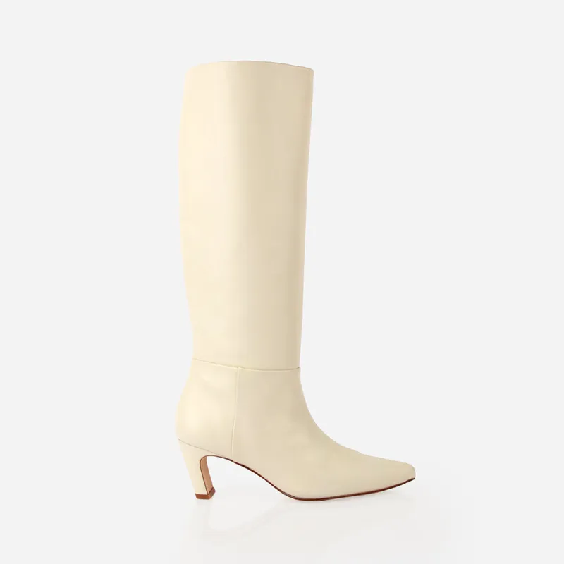 The Toujours Tall Boot Creme sold by Poppy Barley