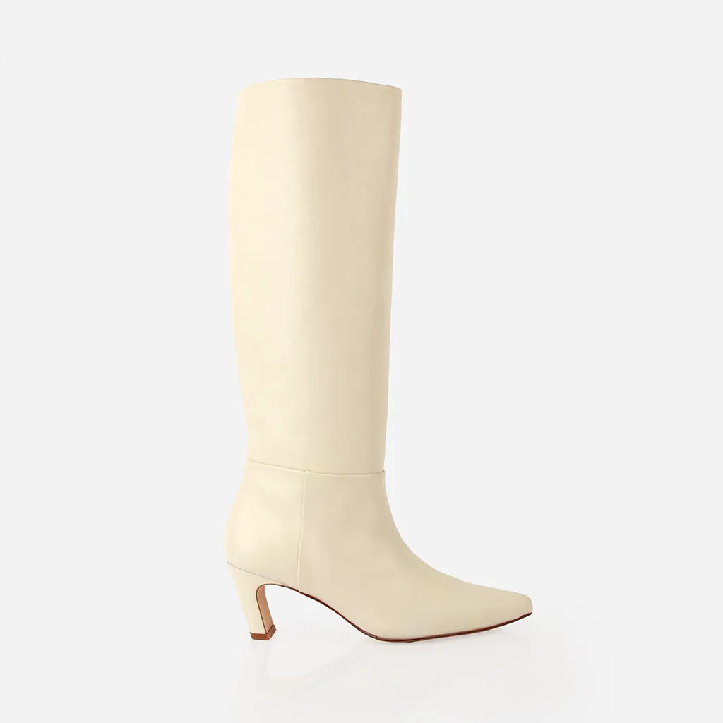The Toujours Tall Boot Creme sold by Poppy Barley