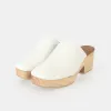 The West Coast Clog White sold by Poppy Barley