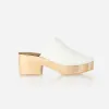 The West Coast Clog White sold by Poppy Barley