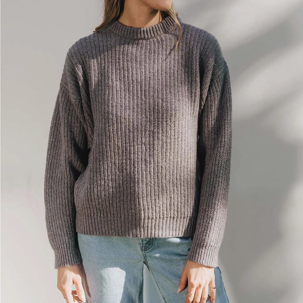 The Cove Crewneck Melange Grey sold by Poppy Barley product image thumbnail 4