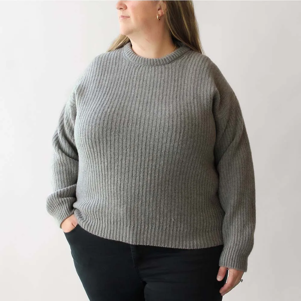 The Cove Crewneck Melange Grey sold by Poppy Barley product image thumbnail 5