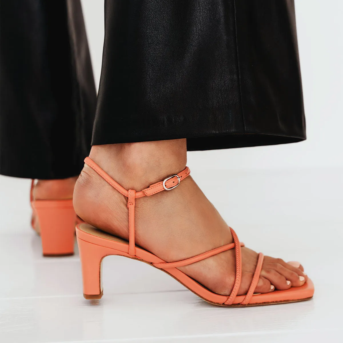 The Harley Heeled Sandal Cantaloupe sold by Poppy Barley product image thumbnail 2