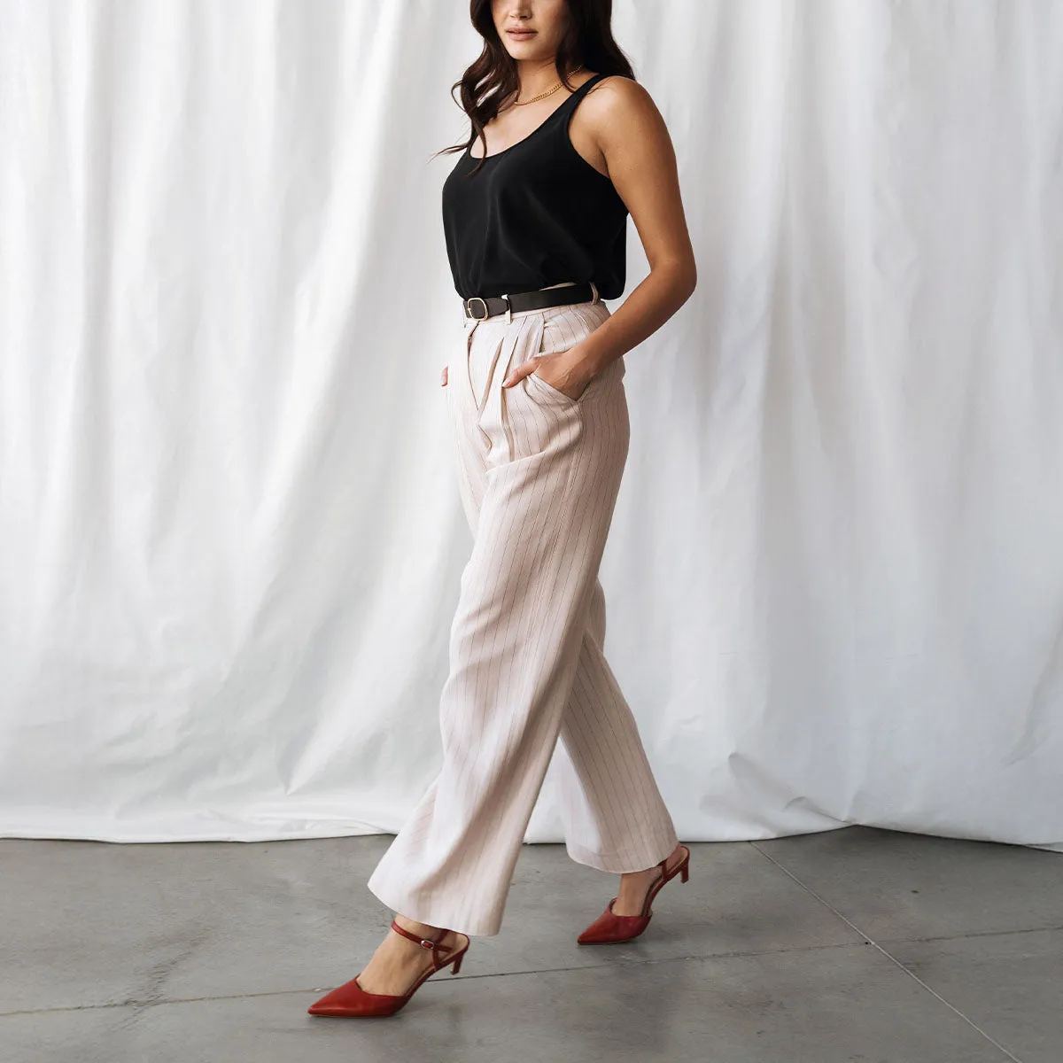 The Claire Kitten Heel Racing Red sold by Poppy Barley product image thumbnail 3