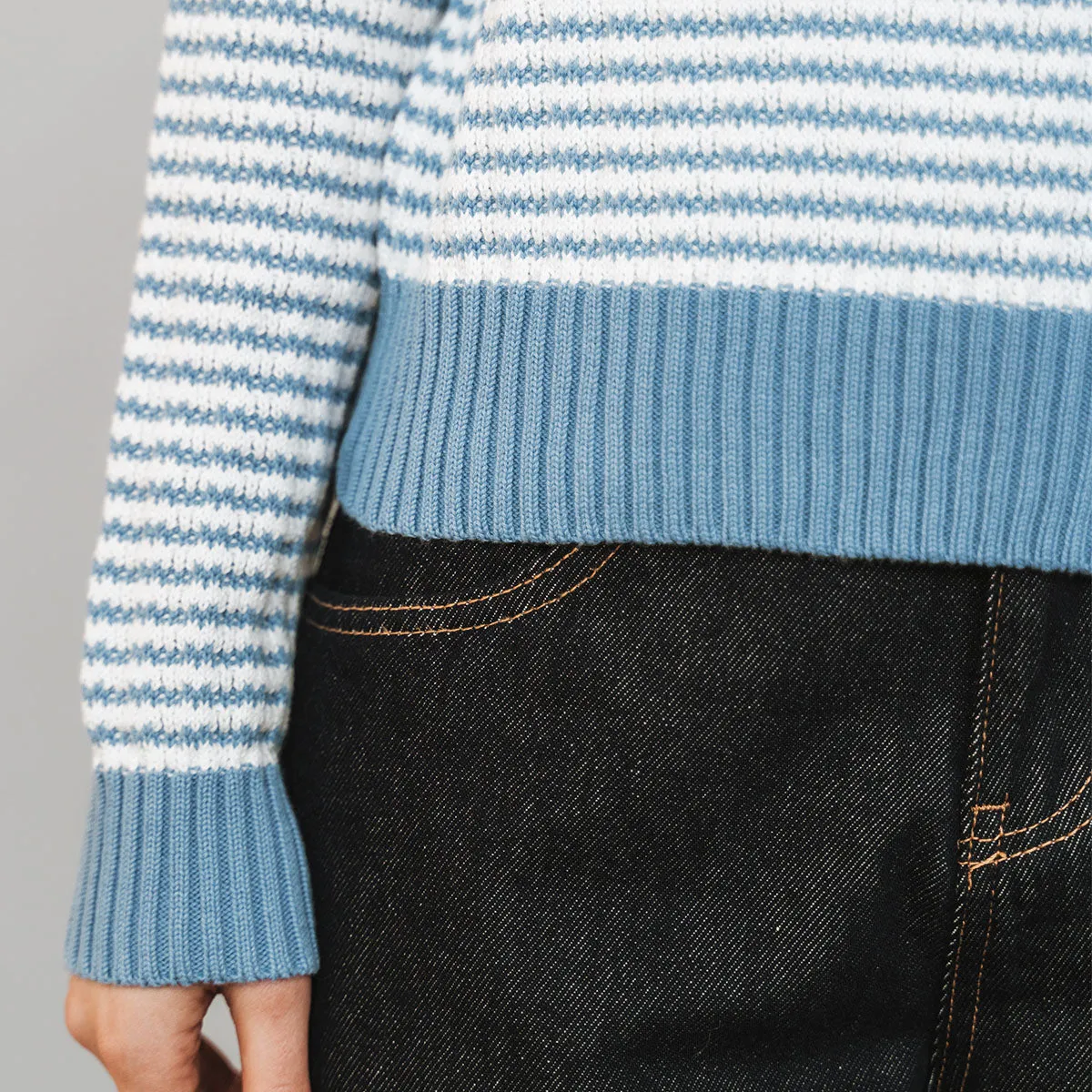 The Core Crewneck Sea Breeze Stripe sold by Poppy Barley product image thumbnail 3