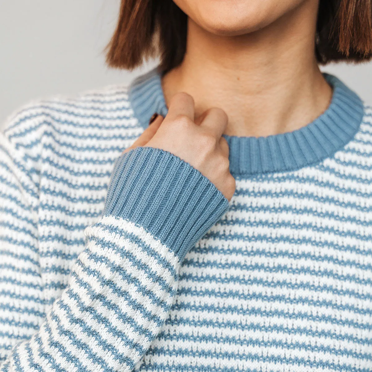 The Core Crewneck Sea Breeze Stripe sold by Poppy Barley product image thumbnail 4