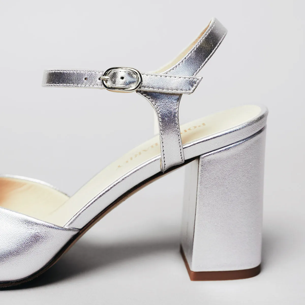 The Monica Heeled Sandal Silver sold by Poppy Barley product image thumbnail 4