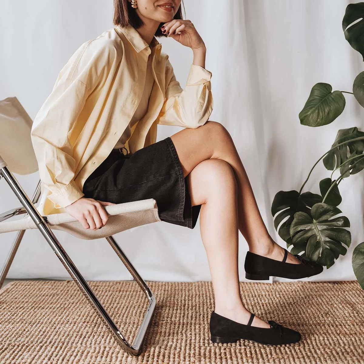 The Tendu Ballet Flat Black sold by Poppy Barley product image thumbnail 4