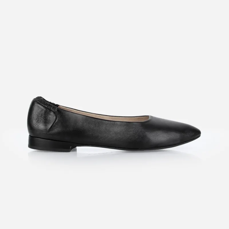 The On-The-Go Ballet Flat Black sold by Poppy Barley