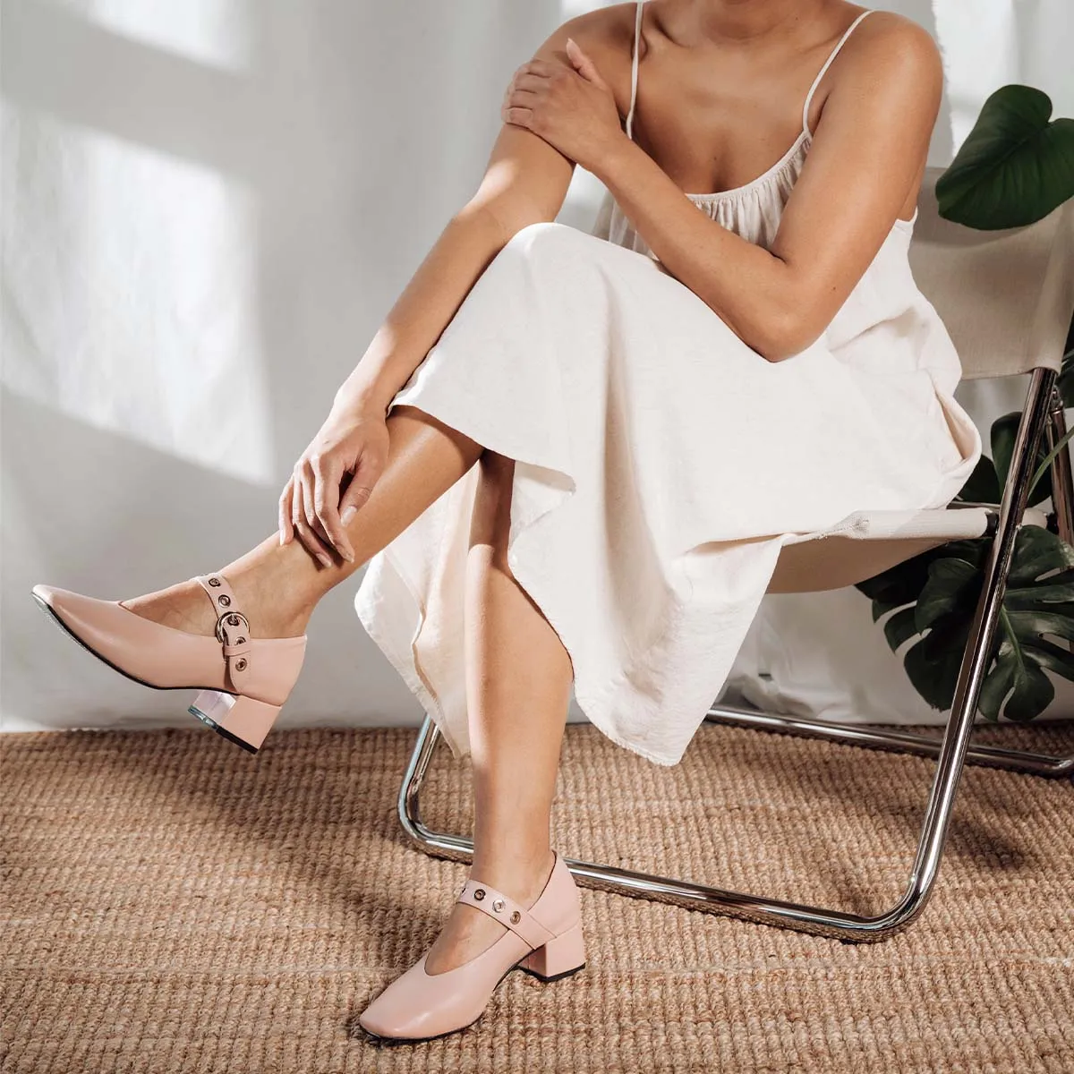 The BLVD Heeled Mary Jane Blush sold by Poppy Barley product image thumbnail 5