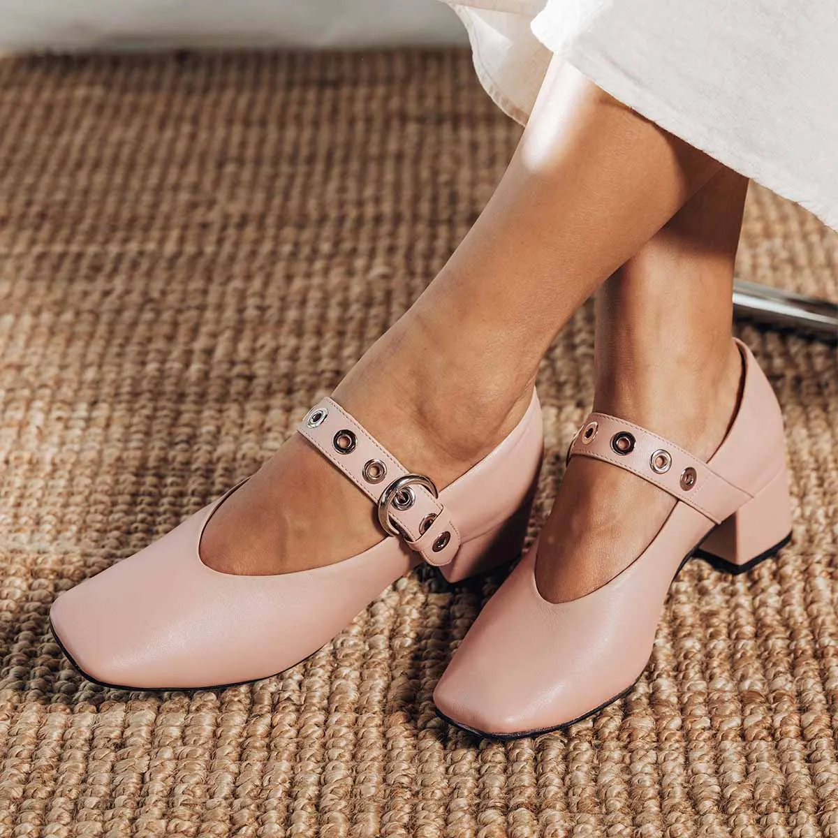 The BLVD Heeled Mary Jane Blush sold by Poppy Barley product image thumbnail 2