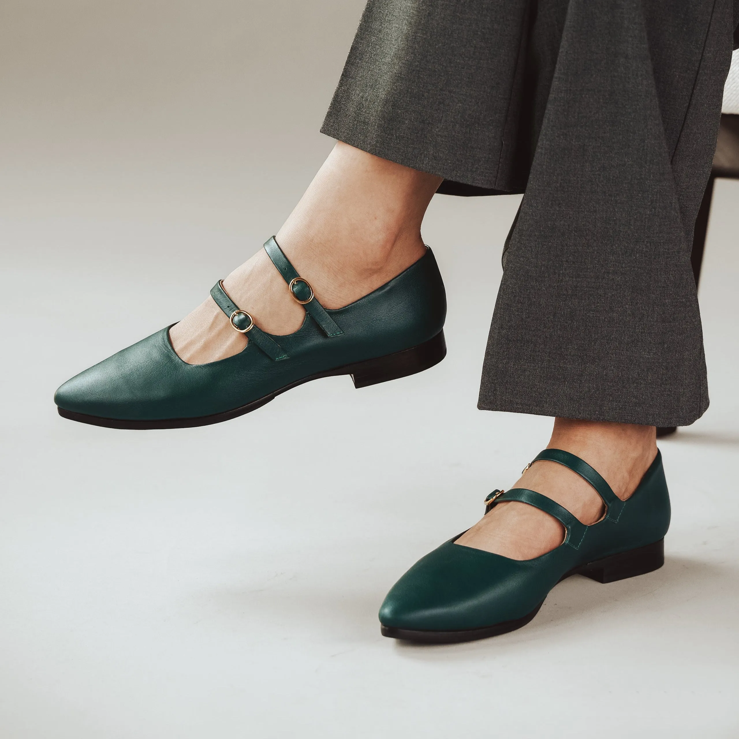 The Editorial Mary Jane Deep Forest sold by Poppy Barley product image thumbnail 2