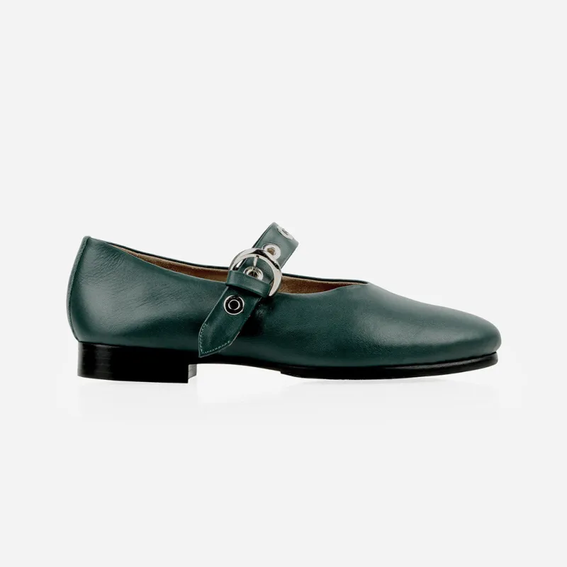 The BLVD Mary Jane Deep Forest sold by Poppy Barley