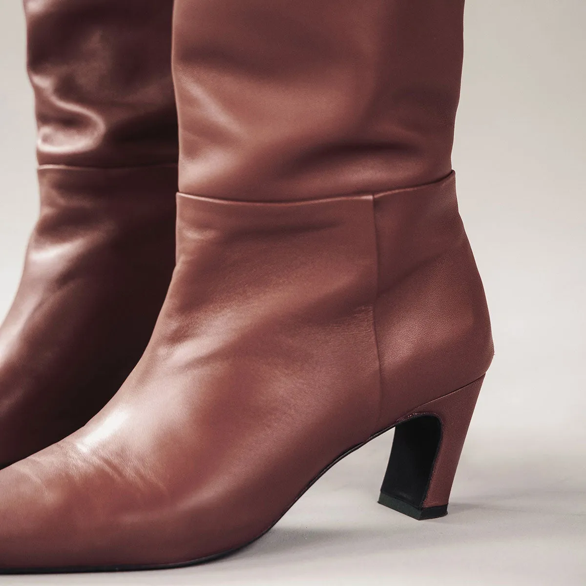 The Toujours Tall Boot Chocolate sold by Poppy Barley product image thumbnail 4