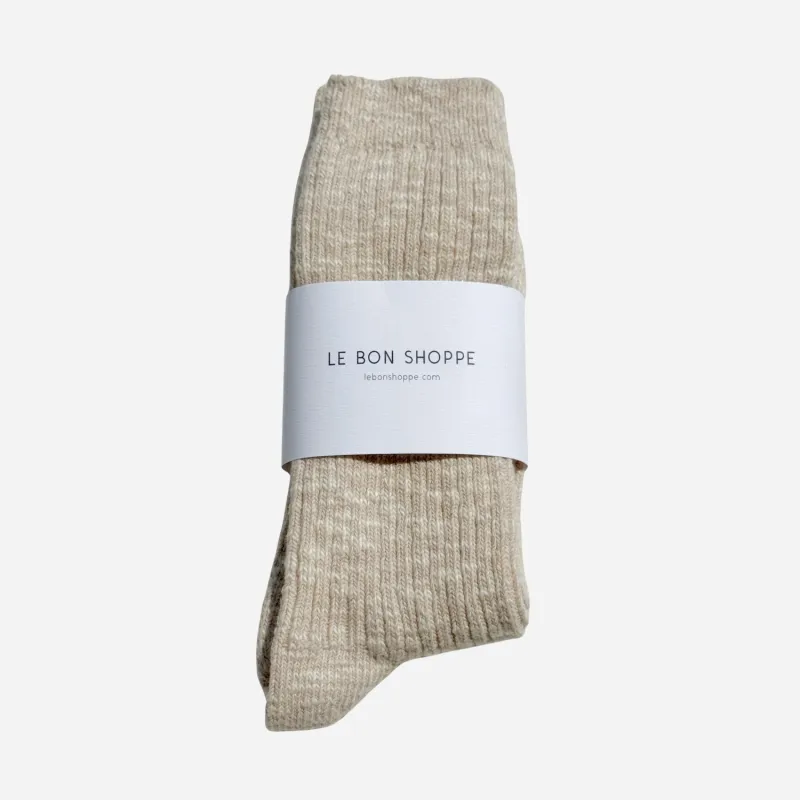 Le Bon Shoppe Cottage Socks Oatmeal sold by Poppy Barley