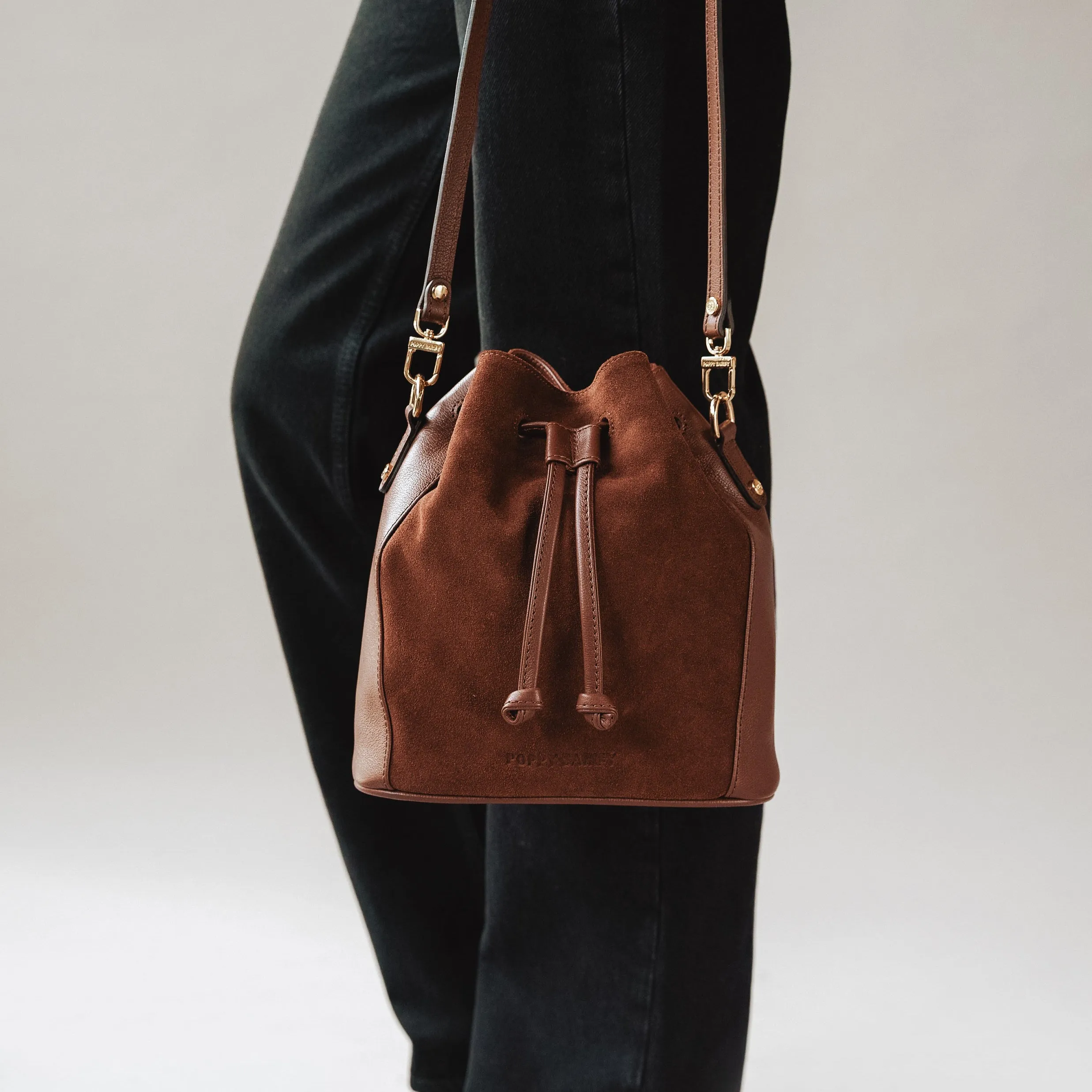 The Bondi Bucket Bag French Press Suede sold by Poppy Barley product image thumbnail 3