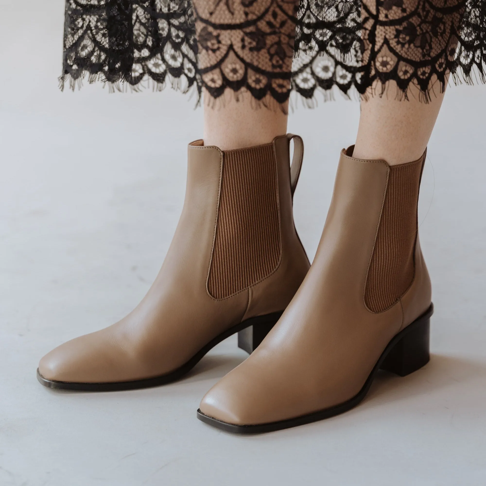 The Quinn Chelsea Boot Tundra Taupe sold by Poppy Barley product image thumbnail 2