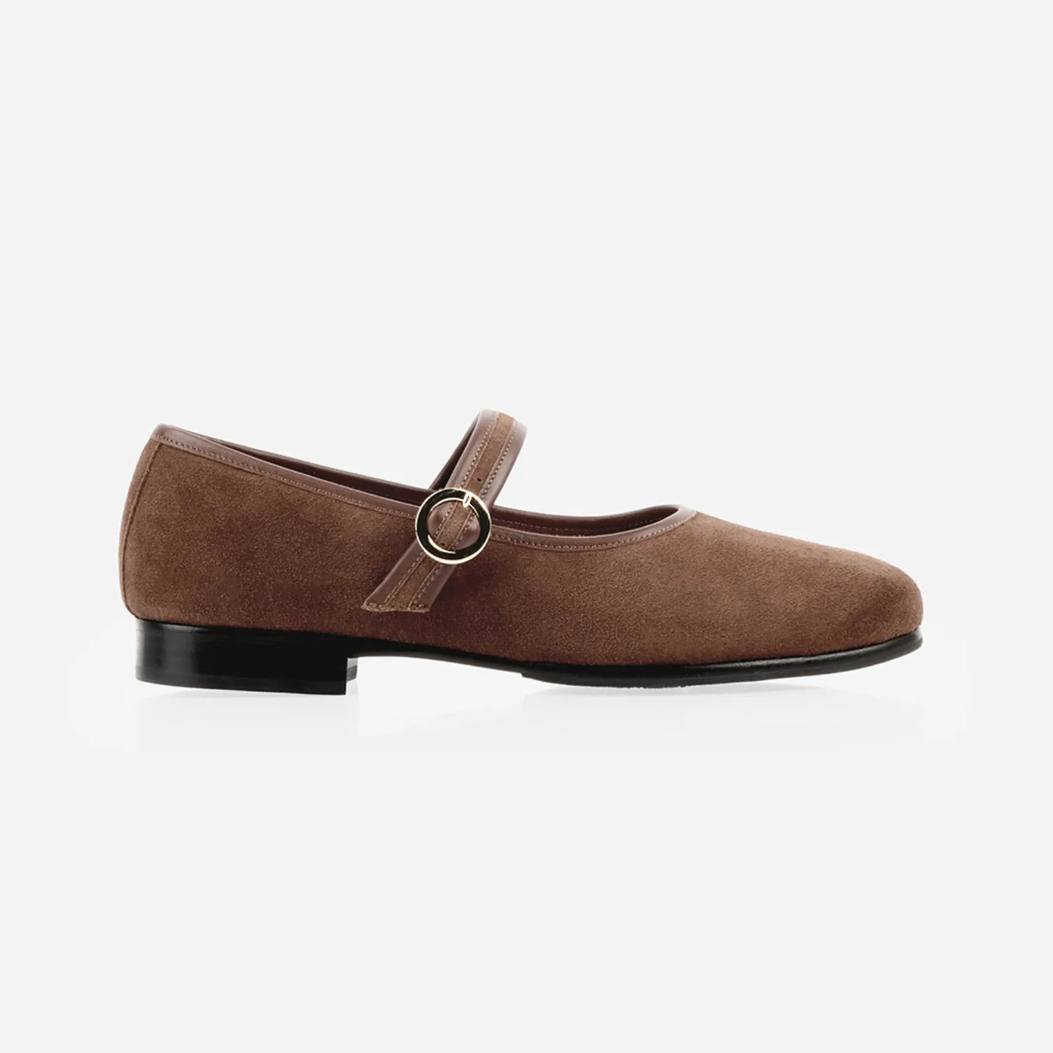 The Modern-Day Mary Jane French Press Suede sold by Poppy Barley product image thumbnail 3
