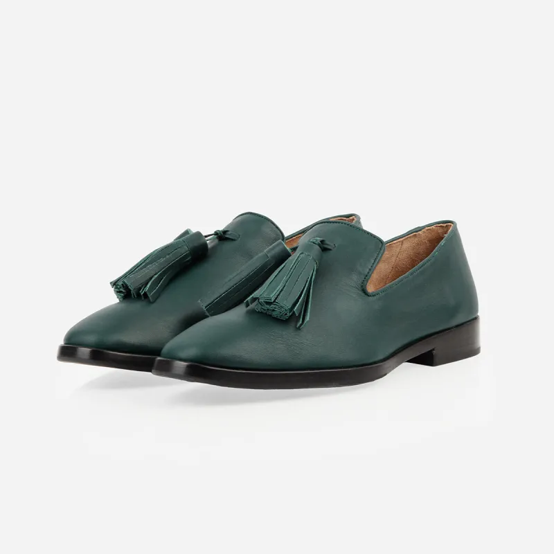 The Tassel Daily Loafer Deep Forest sold by Poppy Barley