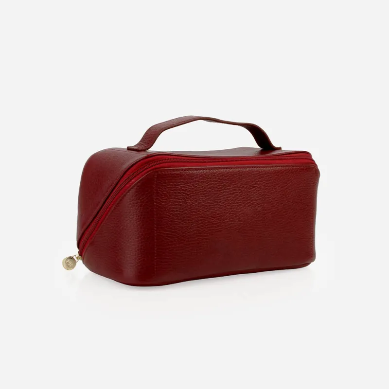 The Cosmetic Case Large Resort Red sold by Poppy Barley