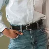 The Accent Belt Silver Black sold by Poppy Barley