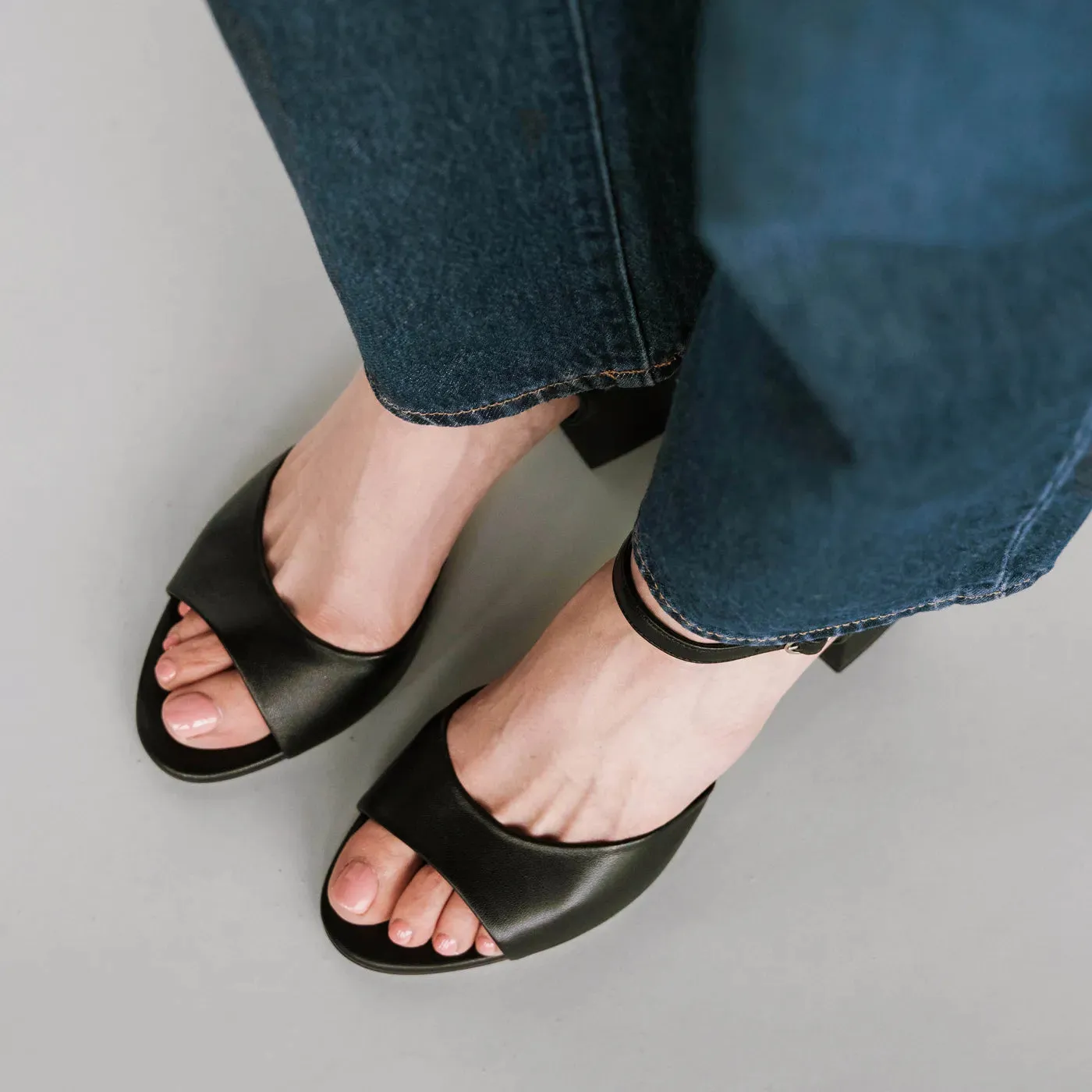 The Mila Heeled Sandal Black sold by Poppy Barley product image thumbnail 2